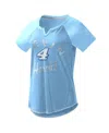 G-iii 4her By Carl Banks Women's  Light Blue Kevin Harvick Grand Slam Tri-blend Notch V-neck T-shirt In Light Blue