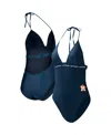 G-iii 4her By Carl Banks Women's  Navy Houston Astros Full Count One-piece Swimsuit In Navy