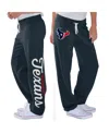 G-iii 4her By Carl Banks Women's  Navy Houston Texans Scrimmage Fleece Pants In Navy
