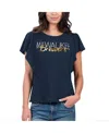 G-iii 4her By Carl Banks Women's  Navy Milwaukee Brewers Crowd Wave T-shirt In Navy