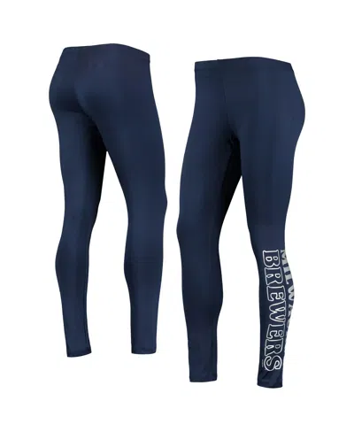 G-iii 4her By Carl Banks Women's  Navy Milwaukee Brewers Stadium Leggings