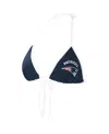 G-iii 4her By Carl Banks Women's  Navy New England Patriots Perfect Match Bikini Top In Navy