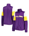 G-iii 4her By Carl Banks Women's  Purple Los Angeles Lakers Change Up Full-zip Track Jacket In Purple