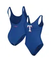 G-iii 4her By Carl Banks Royal Texas Rangers Making Waves One-piece Swimsuit In Royal
