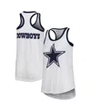 G-iii 4her By Carl Banks Women's  White Dallas Cowboys Tater Tank Top In White