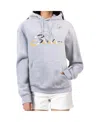 G-iii 4her By Carl Banks Women's Gray Pittsburgh Steelers Shadow Logo Fleece Pullover Hoodie In Gray