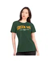 G-iii 4her By Carl Banks Women's Green Green Bay Packers Super-slim Lightweight Winning Crew T-shirt In Green