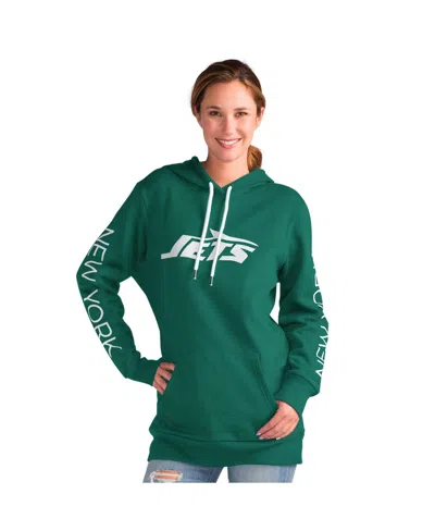 G-iii 4her By Carl Banks Green New York Jets Extra Inning Pullover Hoodie