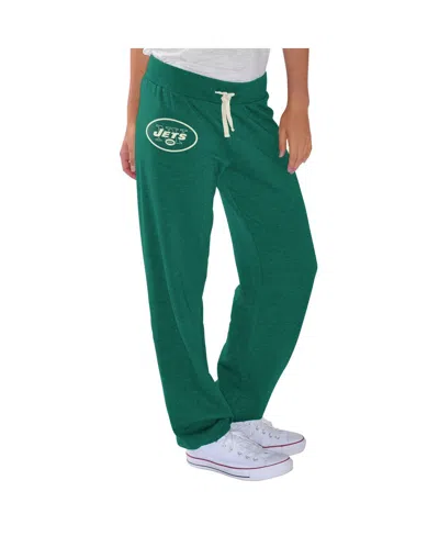 G-iii 4her By Carl Banks Women's Green New York Jets Scrimmage Fleece Pants