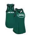 G-iii 4her By Carl Banks Green New York Jets Tater Racerback Tank Top In Green