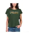 G-iii 4her By Carl Banks Women's Green Oakland Athletics Crowd Wave T-shirt In Green
