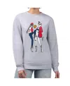 G-iii 4her By Carl Banks Women's Heather Gray Boston Red Sox Baseball Girls Fleece Pullover Sweatshirt In Gray