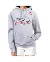 G-iii 4her By Carl Banks Women's Heather Gray Cincinnati Reds Shadow Logo Graphic Pullover Hoodie In Gray