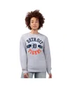 G-iii 4her By Carl Banks Women's Heather Gray Detroit Tigers Team Logo Fleece Pullover Sweatshirt In Gray