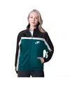 G-iii 4her By Carl Banks Women's Midnight Green Philadelphia Eagles Post Game Full-zip Track Jacket In Green