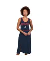 G-iii 4her By Carl Banks Women's Navy Atlanta Braves Center Field Maxi Dress