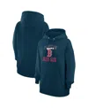 G-iii 4her By Carl Banks Women's Navy Boston Red Sox Team Logo Graphic Fleece Pullover Hoodie In Blue