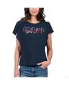 G-iii 4her By Carl Banks Navy Boston Red Sox Crowd Wave T-shirt In Navy