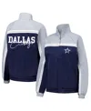 G-iii 4her By Carl Banks Women's Navy Dallas Cowboys Post Game Full-zip Track Jacket In Navy