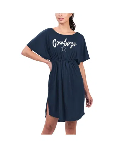 G-iii 4her By Carl Banks Women's Navy Dallas Cowboys Versus Swim Cover-up