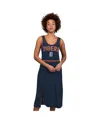 G-iii 4her By Carl Banks Women's Navy Detroit Tigers Center Field Maxi Dress