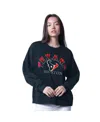 G-iii 4her By Carl Banks Women's Navy Houston Texans Oversized Feud Sweatshirt In Blue