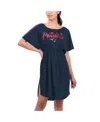 G-iii 4her By Carl Banks Women's Navy New England Patriots Versus Swim Cover-up In Blue