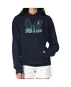 G-iii 4her By Carl Banks Women's Navy Seattle Mariners Leopard Heart Pullover Hoodie In Blue