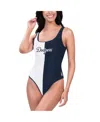 G-iii 4her By Carl Banks Women's Black/white Jacksonville Jaguars Last Stand One-piece Swimsuit In Navy,white