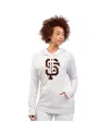 G-iii 4her By Carl Banks Women's Oatmeal San Francisco Giants Pregame Pullover Hoodie