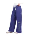 G-iii 4her By Carl Banks Purple Baltimore Ravens Field Wide Leg Sweatpants In Purple