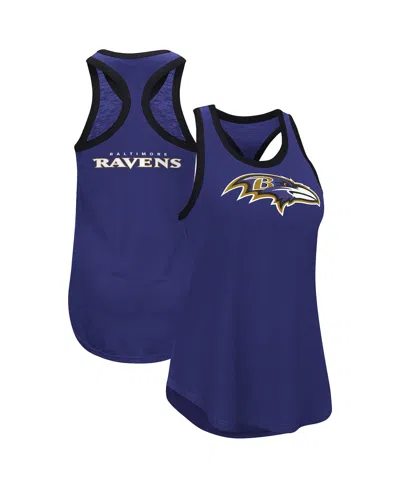 G-iii 4her By Carl Banks Women's Purple Baltimore Ravens Tater Racerback Tank Top