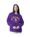 G-iii 4her By Carl Banks Women's Purple Minnesota Vikings Oversized Feud Sweatshirt In Purple