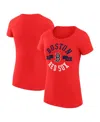 G-iii 4her By Carl Banks Women's Red Boston Red Sox City Graphic Fitted T-shirt In Red