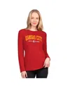 G-iii 4her By Carl Banks Red Kansas City Chiefs Best Play Long Sleeve T-shirt In Purple