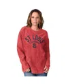 G-iii 4her By Carl Banks Women's Red St. Louis Cardinals Comfy Cord Pullover Sweatshirt