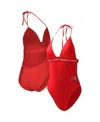 G-iii 4her By Carl Banks Women's Red Tampa Bay Buccaneers Full Count One-piece Swimsuit In Red