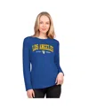 G-iii 4her By Carl Banks Women's Royal Los Angeles Rams Best Play Long Sleeve T-shirt In Blue