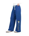 G-iii 4her By Carl Banks Women's Royal Los Angeles Rams Field Wide Leg Sweatpants In Blue