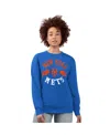 G-iii 4her By Carl Banks Women's Royal New York Mets Team Logo Fleece Pullover Sweatshirt In Blue