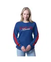 G-iii 4her By Carl Banks Women's Royal Philadelphia 76ers Advantage Tri-blend Long Sleeve T-shirt In Blue