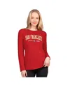 G-iii 4her By Carl Banks Women's Scarlet San Francisco 49ers Best Play Long Sleeve T-shirt In Red