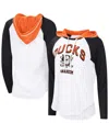 G-iii 4her By Carl Banks White Anaheim Ducks Vip Raglan Long Sleeve Hoodie T-shirt In White