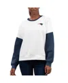 G-iii 4her By Carl Banks Women's White New England Patriots A-game Pullover Sweatshirt In White