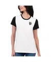 G-iii 4her By Carl Banks Women's White San Francisco Giants Illustration Ringer T-shirt In White,black