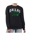 G-iii 4her By Carl Banks Women'sâ Black Dallas Stars Filigree Team Graphic Fleece Pullover Sweatshirt In Black