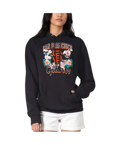 G-iii 4her By Carl Banks Women'sâ Black San Francisco Giants Flowers Graphic Pullover Hoodie