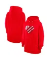 G-iii 4her By Carl Banks Women'sâ Red Boston Red Sox Heart Fleece Pullover Hoodie In Red