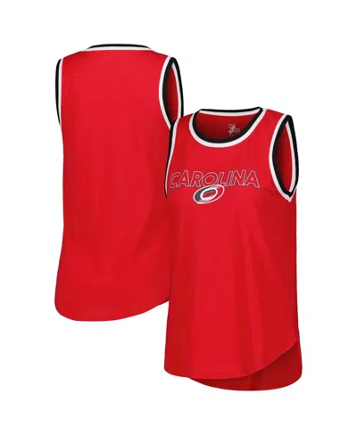 G-iii 4her By Carl Banks Women'sâ Red Carolina Hurricanes Strategy Tank Top