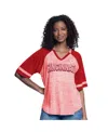 G-iii 4her By Carl Banks Women's Red Philadelphia Phillies Hall Of Fame Raglan Oversized Half-sleeve Top In Red